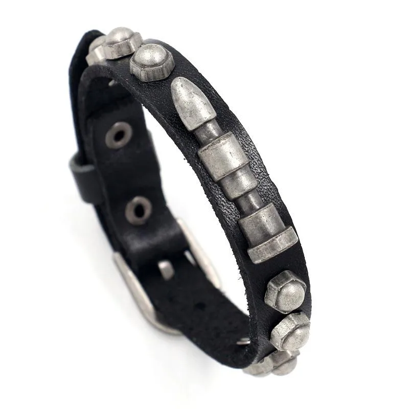 Leather Bracelet Vintage Punk Jewelry