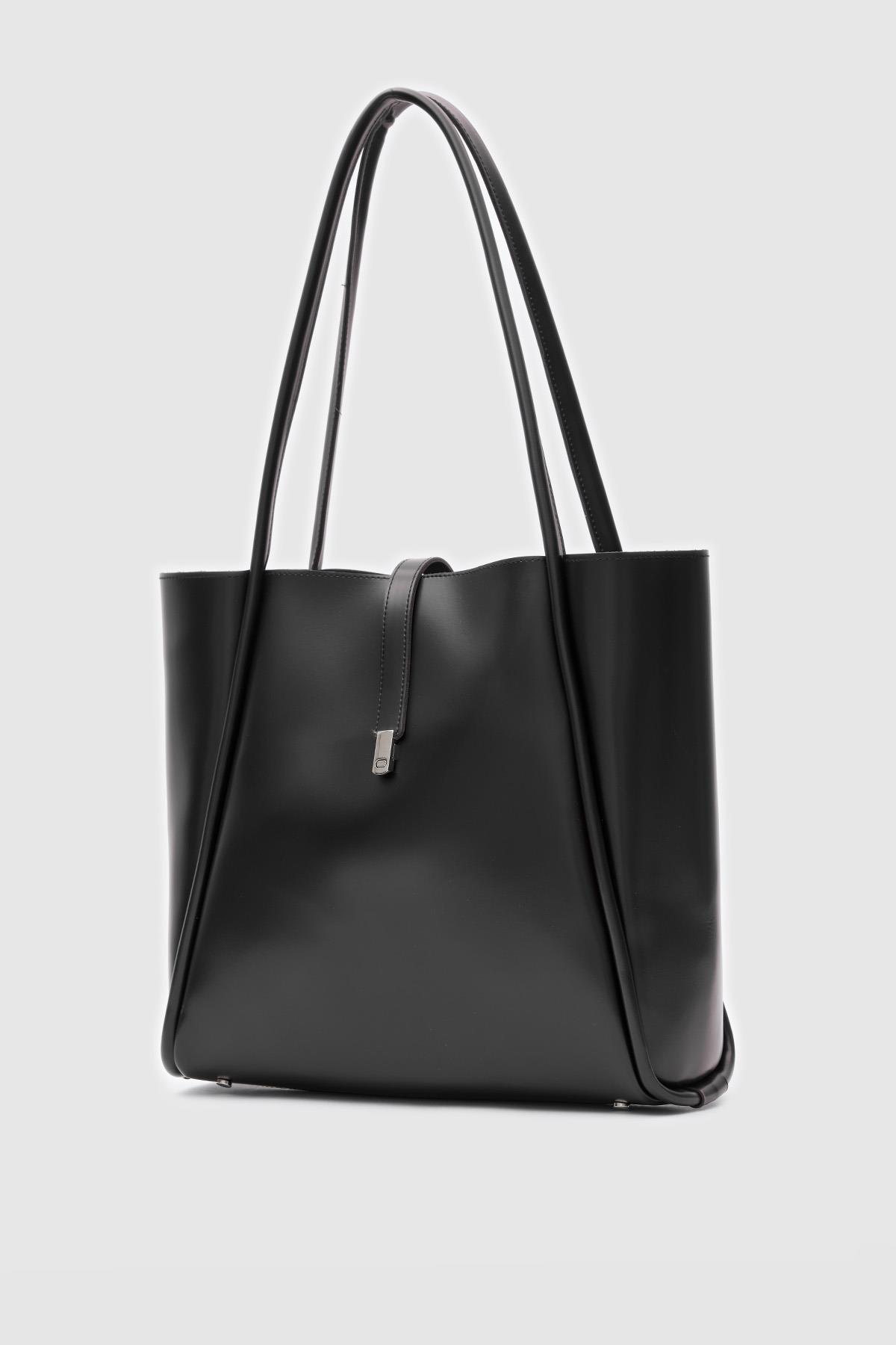 Elegant Black Tote Bag