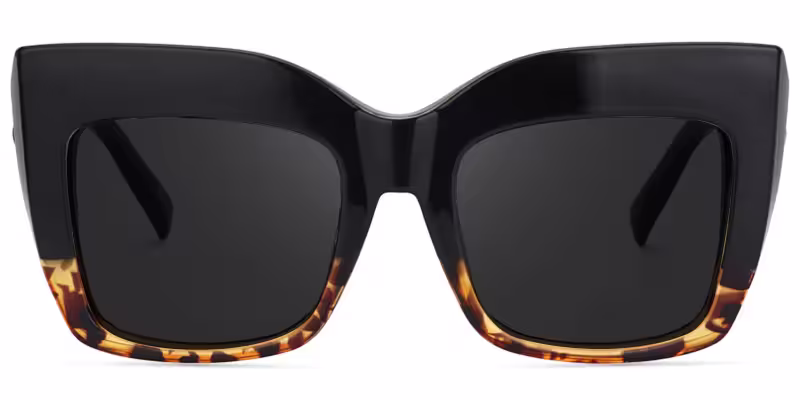 Chic Tortoise Cat Eye Sunglasses with Classic Full-Rim Design