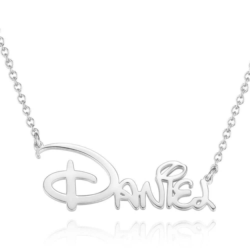 Custom Rose Gold Name Necklace – Elegant Sidney Style Personalized Jewelry Gift PF-CH-0148