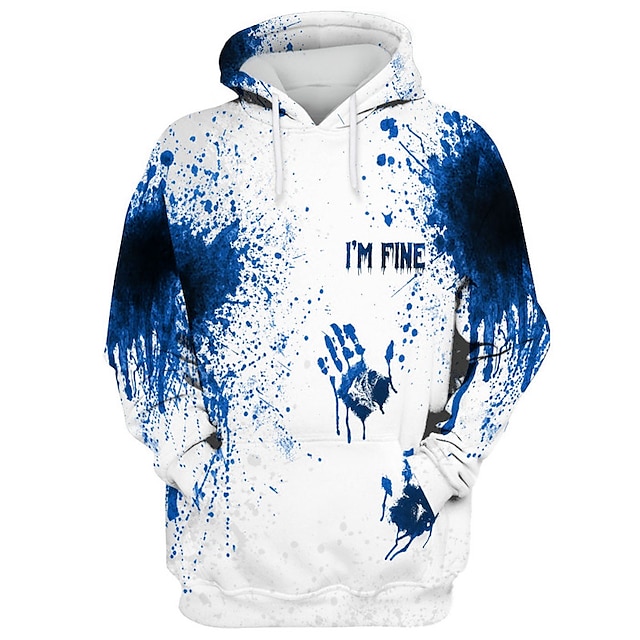 Halloween Themed 3D Graphic Pullover Hoodie - Classic Casual Streetwear for Fall and Holiday Seasons