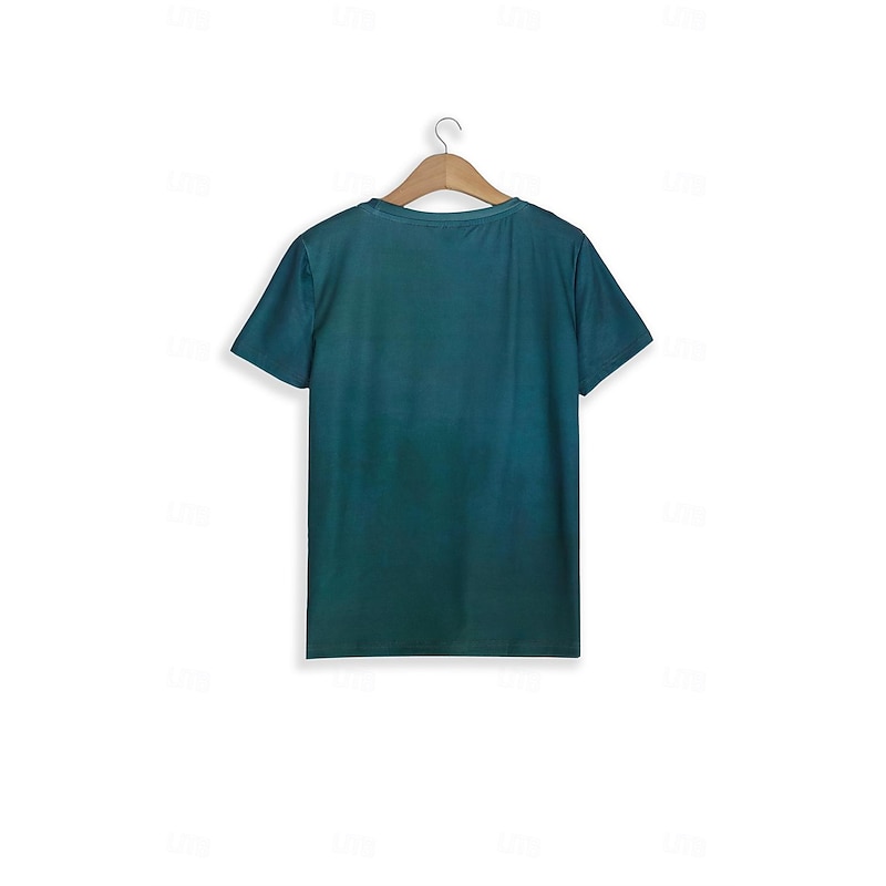 Stylish Women's 3D Cat Print T-Shirt - Trendy Round Neck Short Sleeve for Daily and Weekend Wear