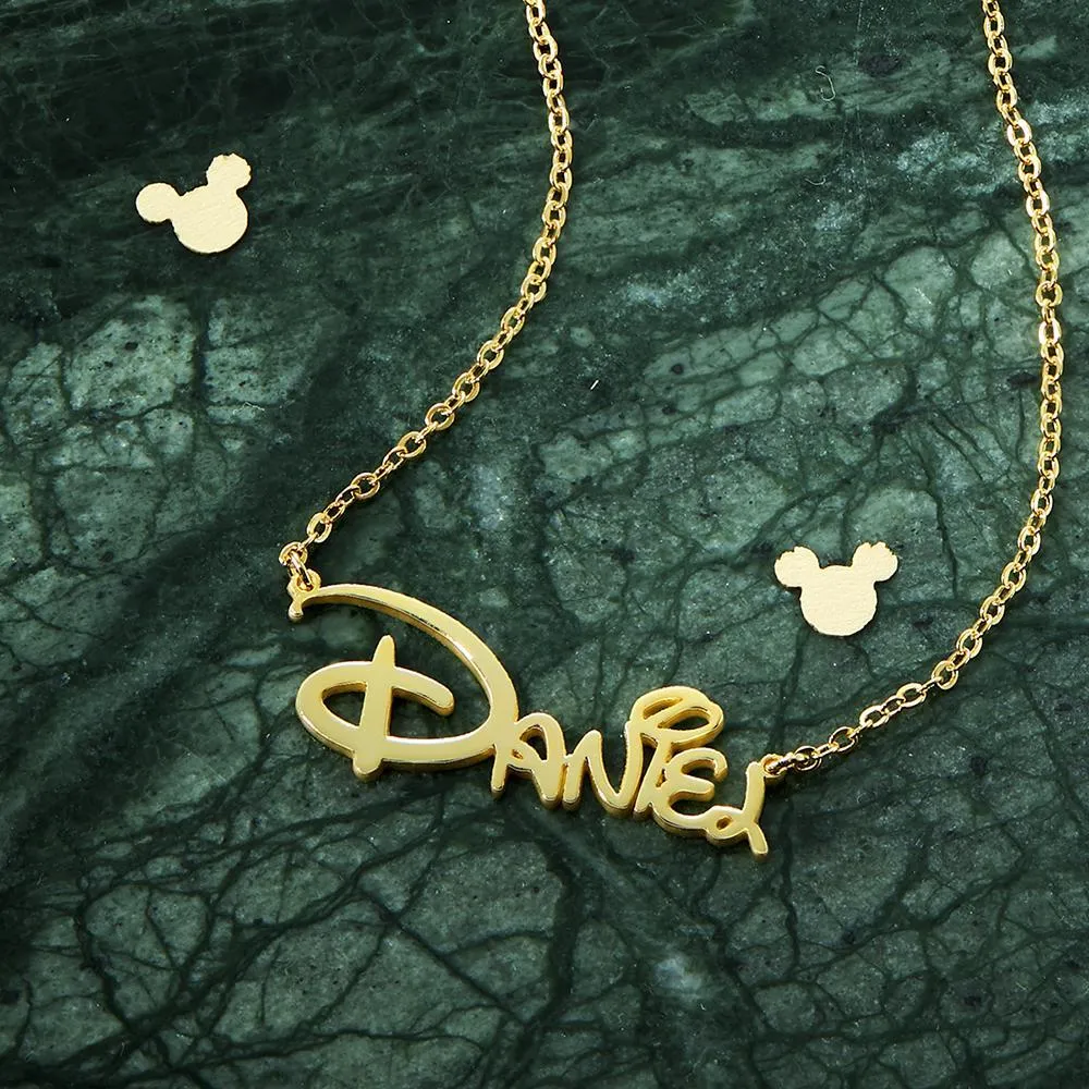 Custom Rose Gold Name Necklace – Elegant Sidney Style Personalized Jewelry Gift PF-CH-0148