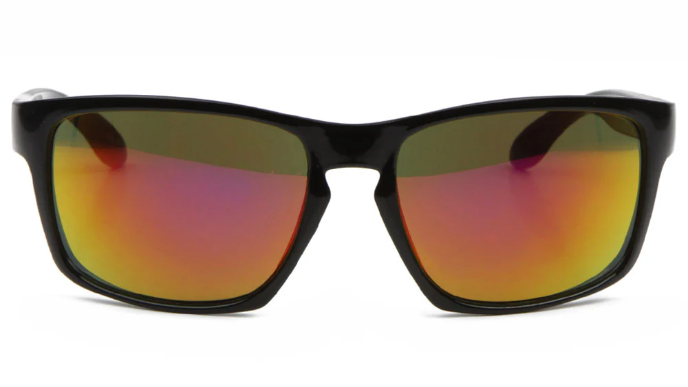 Stylish Keyhole Design Color Mirror Sunglasses - Classic Elegance with Modern Flair