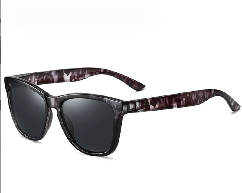 Simple Style Flower Tac Square Full Frame Men's Sunglasses