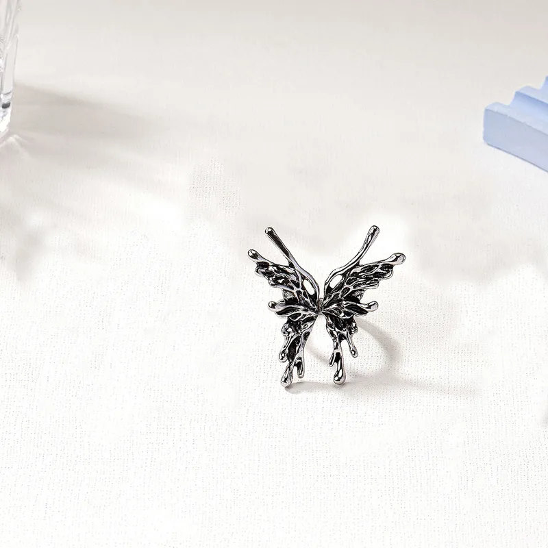 Gothic Butterfly Open Ring