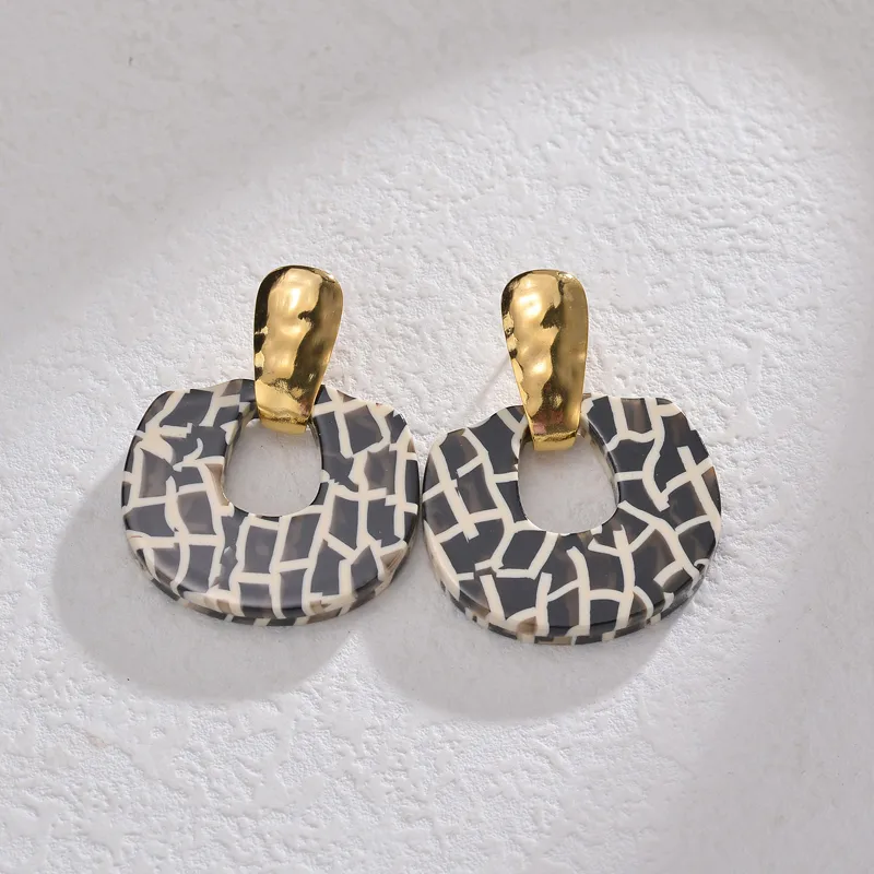 Casual Irregular Hollow Drop Earrings